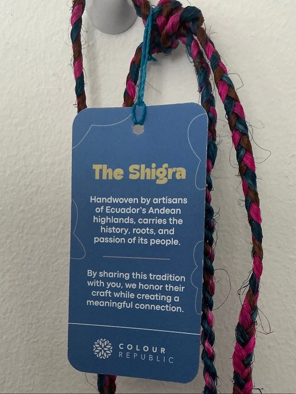 Handwoven in Equador Multicolor “Shingra” Crossbody Bag NWT